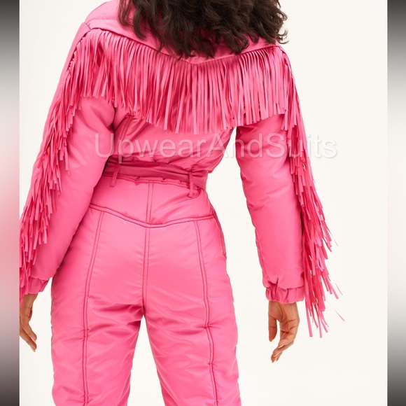 Pink Fringe snow suit - Picture 3 of 6